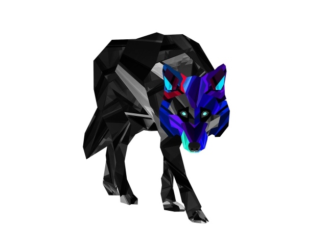 Волк,  3-Д графика