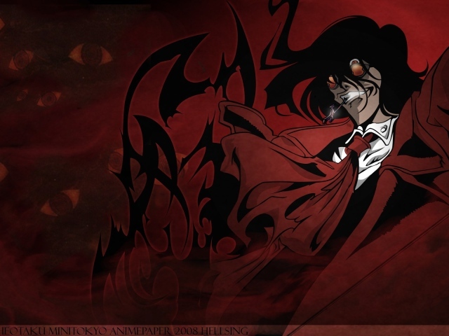 Алукард из аниме Hellsing