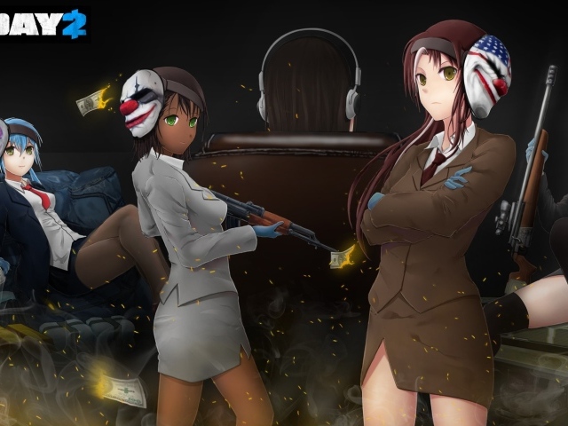 Аниме девушки из игры Payday 2