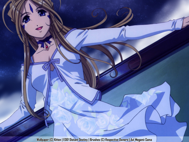 Красивая девушка аниме Belldandy