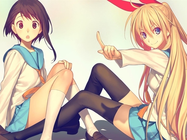 Лучшие подруги из аниме Притворная любовь