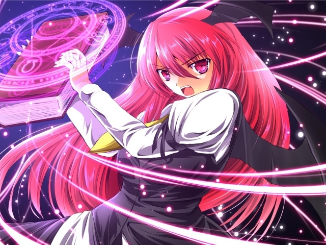 Чародейка аниме с магической книгой