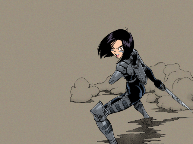 Девушка из аниме Battle Angel Alita