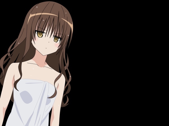 Девушка на черном фоне, аниме Любовь и прочие неприятности
