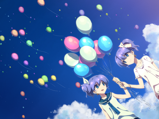 Девушки с воздушными шарами в аниме DJ Max