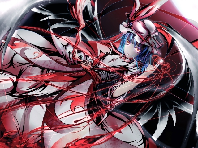 Мрачная девушка аниме Remilia Scarlet