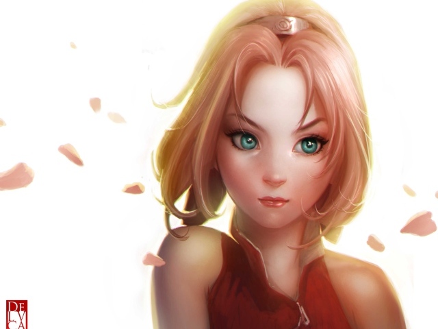 Зеленоглазая героиня аниме Сакура Харуно