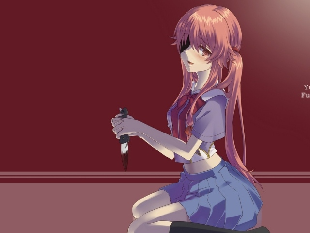 Юно Гассаи в аниме Яндере