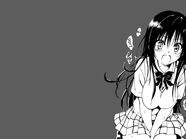 Котегава Уи на сером фоне, аниме Любовь и прочие неприятности
