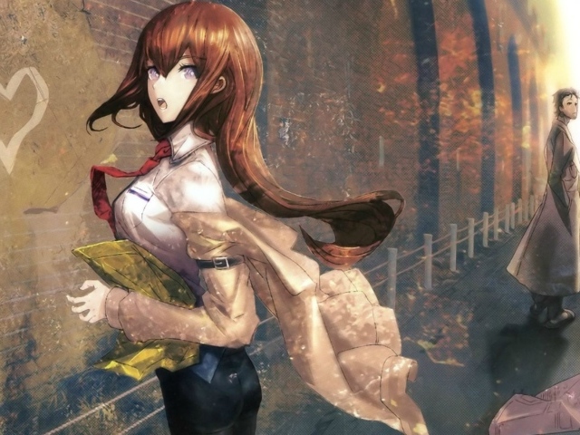 Расставание героев аниме Врата Штейна