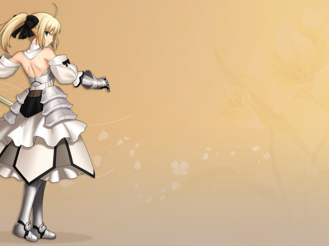 Сайбер Лили в доспехах, аниме Ночь прибытия