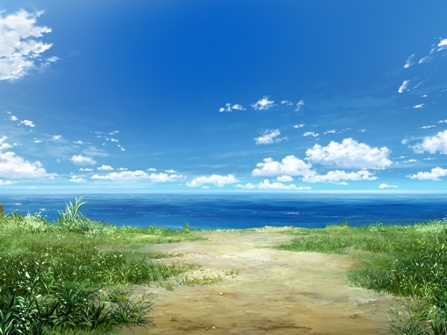 Море в аниме Натюрморт в серых тонах