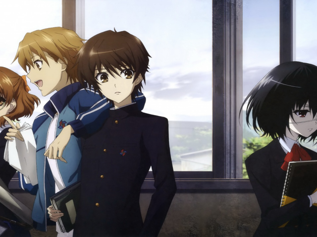 Школьники в аниме Another