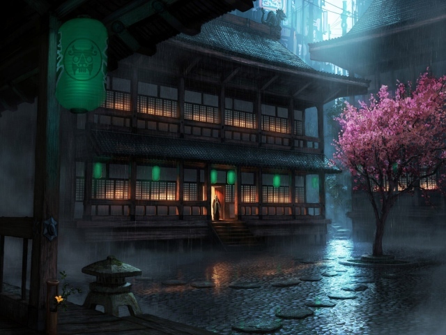 Архитектура города в манге аниме