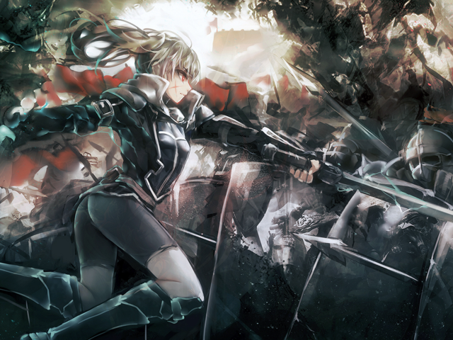 Сражение в аниме Pixiv Fantasia