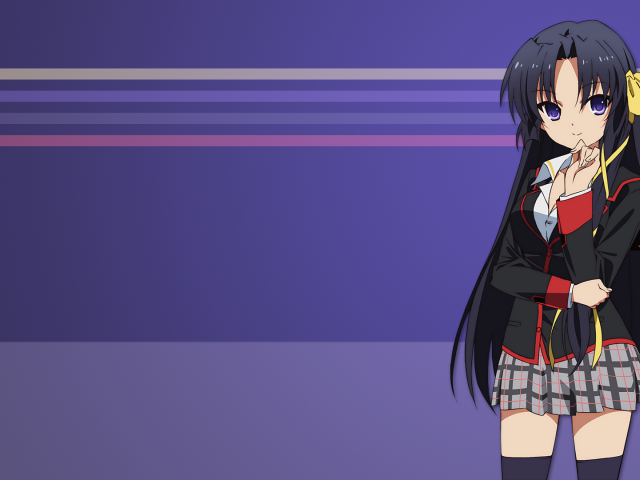 Черноволосая девушка в аниме Маленькие проказники