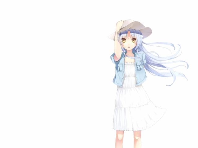 Девушка в шляпе, аниме Ангельские ритмы