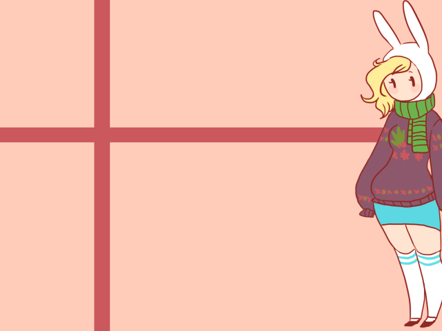 Девушка в шапке кролика в аниме