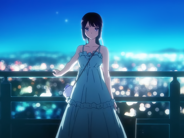 Девушка на фоне города, аниме Играй, Эуфониум