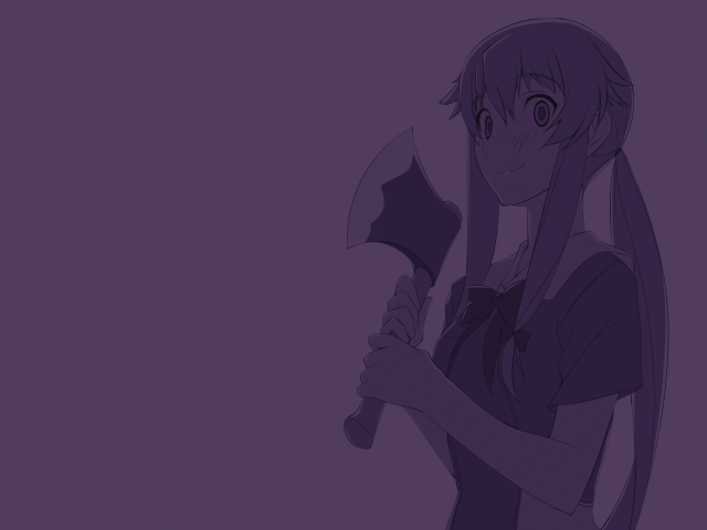 Девушка с топором, аниме Яндере