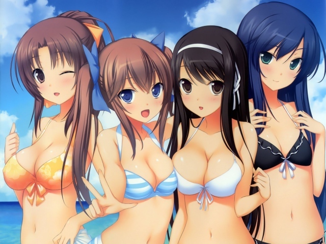Девушки на пляже, аниме Justy x Nasty