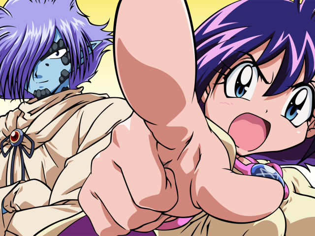 Два персонажа аниме Рубаки