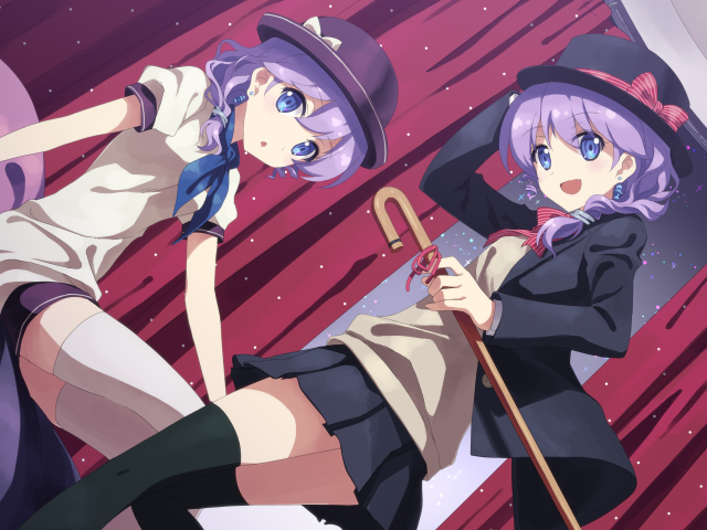 Две подруги в аниме DJ Max