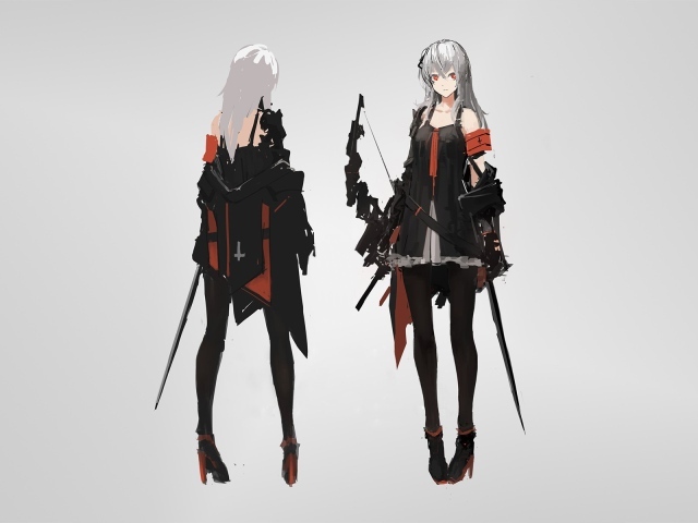 Две девушки аниме Pixiv Fantasia T