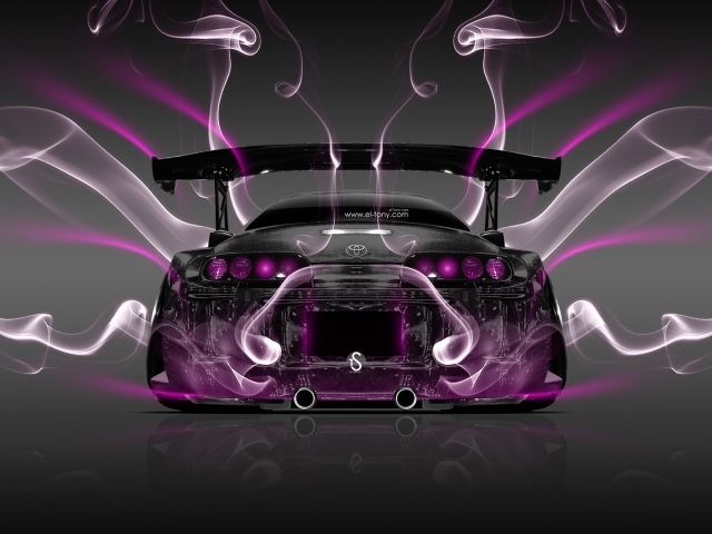 Фиолетовая энергия Toyota Supra