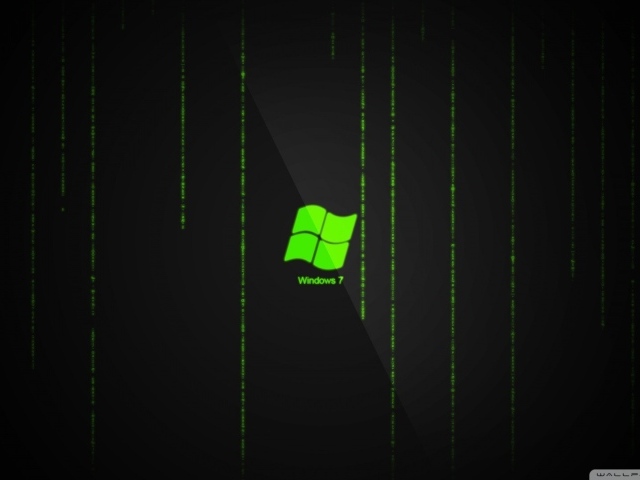 Кислотный логотип Windows, черный фон