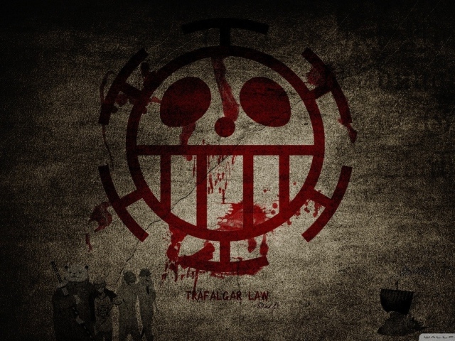 Кровавый символ аниме Трафальгар Ло