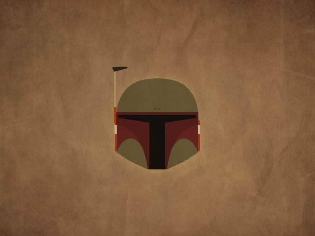 Бобба Фет Звездные войны, коричневый фон