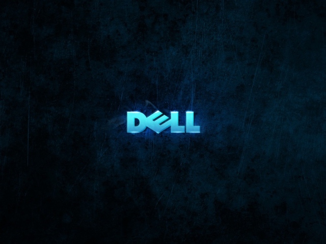 Логотип ДЕЛЛ на сине черном фоне