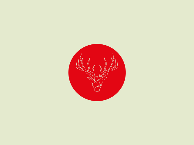 Олень на флаге Японии