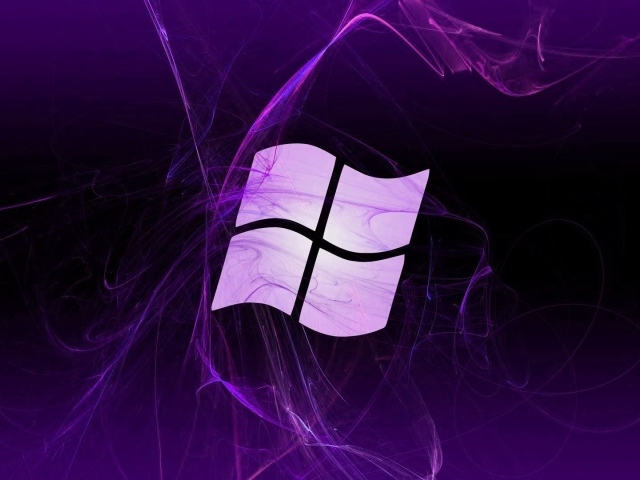 Флаг Windows, фиолетовый фон