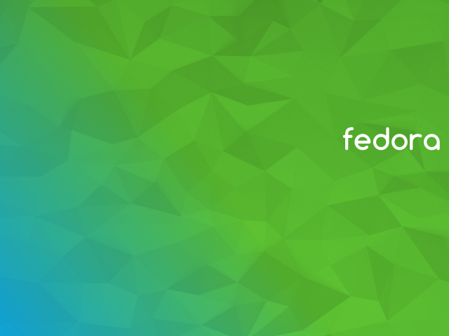 Зеленый фон Fedora