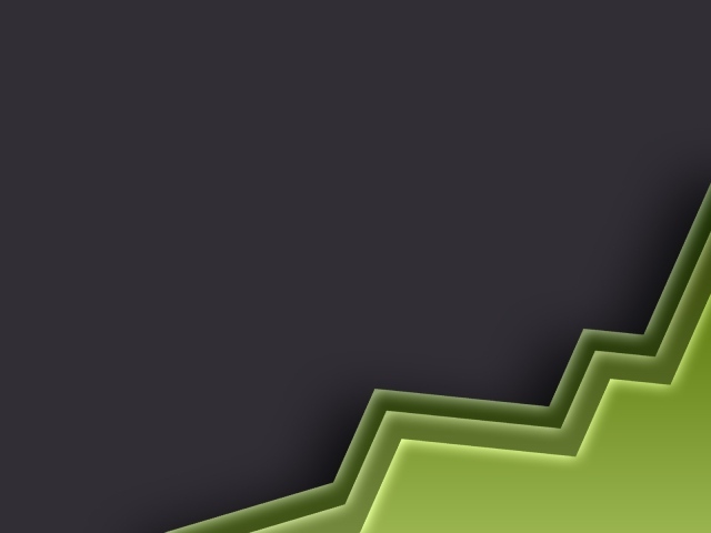 Зеленая панель на сером фоне