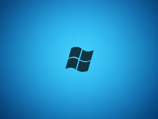 Серый логотип Майкрософт, голубой фон