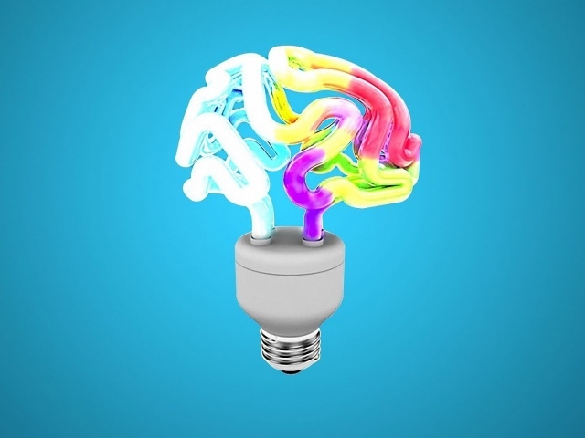 Лампа в форме мозга