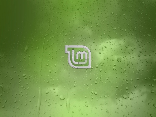 Зеленый фон Linux Mint