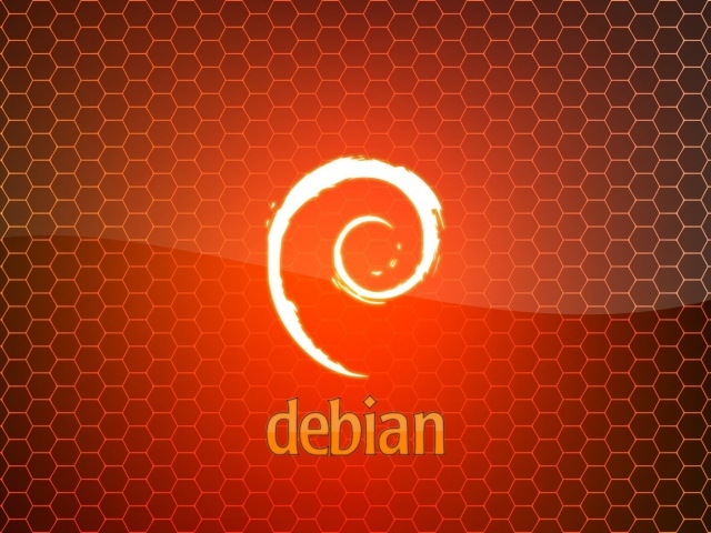 ОС Debian, фон из сот