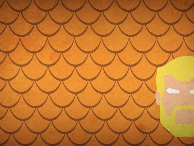 Оранжевый фон, Аквамен комикс Марвел