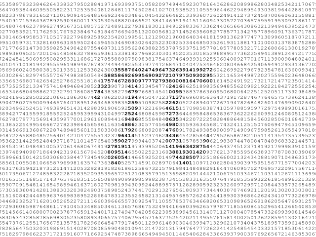 Число ПИ, цифры на белом фоне