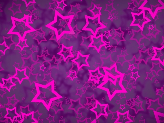 Розовые звезды, фиолетовый фон