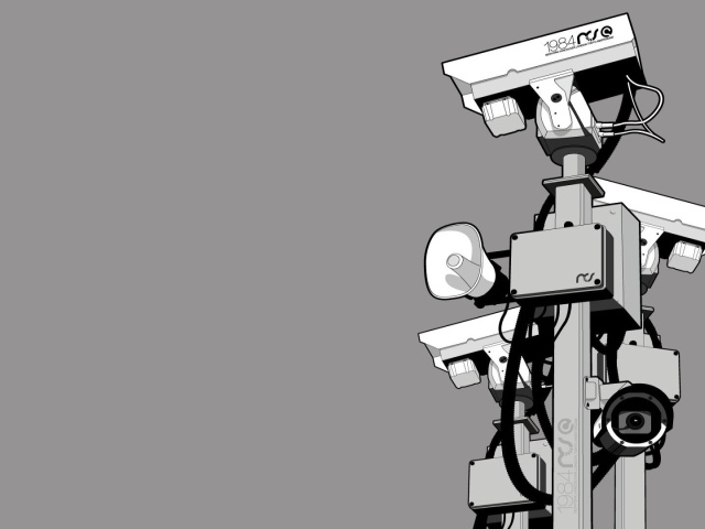 Камеры слежения, серый фон