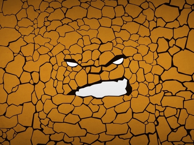 Каменный человек, фон