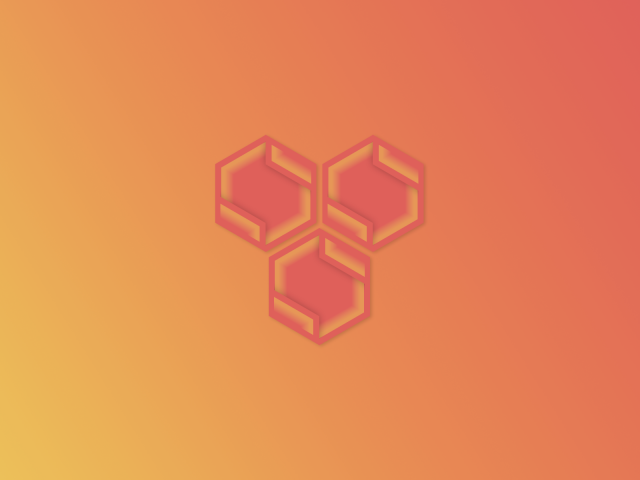 Символ соты на оранжевом фоне