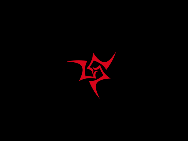 Красный символ на черном фоне, аниме Ночь прибытия