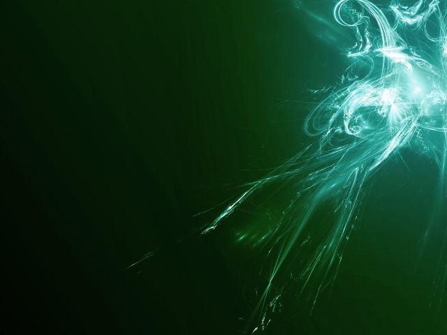 Вихрь энергии на зеленом фоне