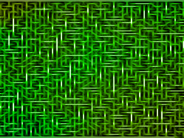 Переплетение волокон, зеленый фон